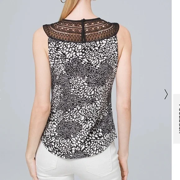 White House Black Market Embellished beaded Matte Jersey Halter-Neck Top - Picture 2 of 11
